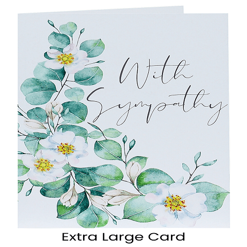 Large Card: With Sympathy