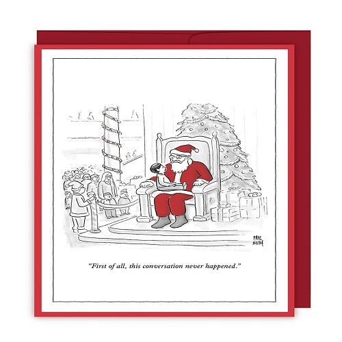 New Yorker : Jewish Boy on Santa's Lap