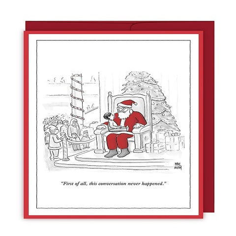 New Yorker : Jewish Boy on Santa's Lap