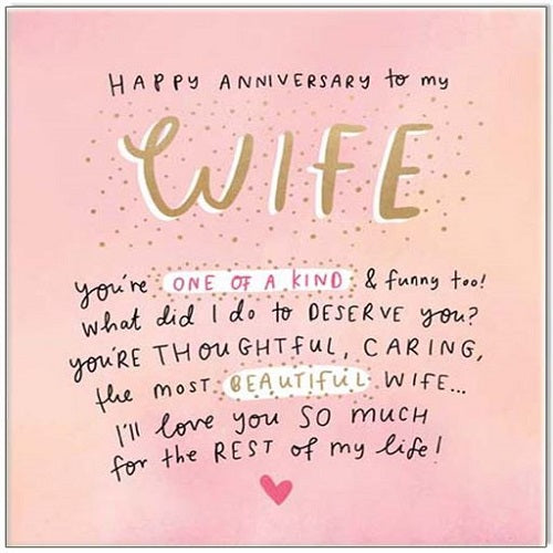 Happy Anniversary to my Wife