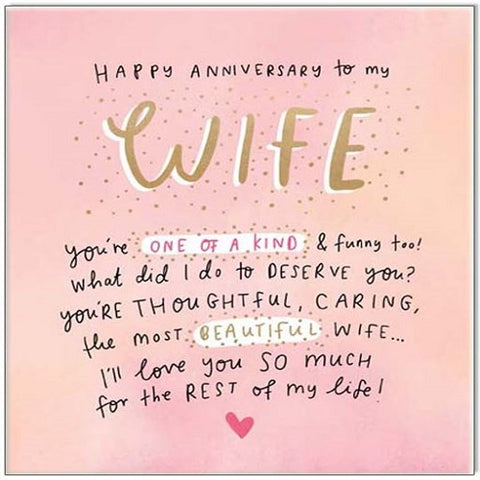 Happy Anniversary to my Wife
