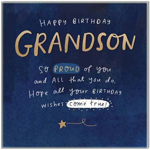 Happy Birthday Grandson