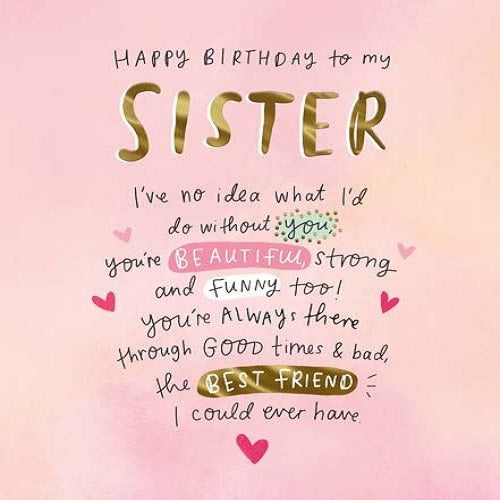 Happy Birthday to my Sister