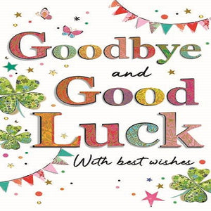 Large Card : Goodbye and Good Luck With Best Wishes