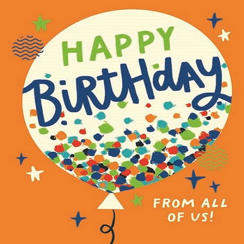 Large Card: Happy Birthday From All of Us!