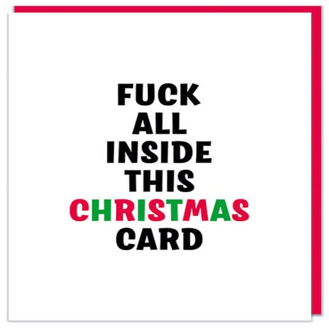 Fuck All Inside This Christmas Card