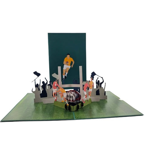 Pop Up Card : Rugby