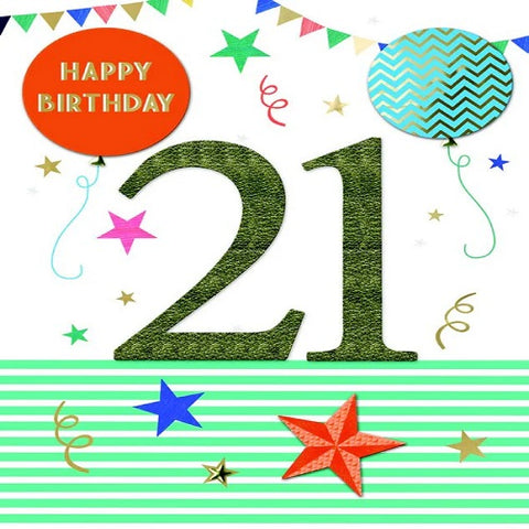 Large Card : Happy Birthday 21