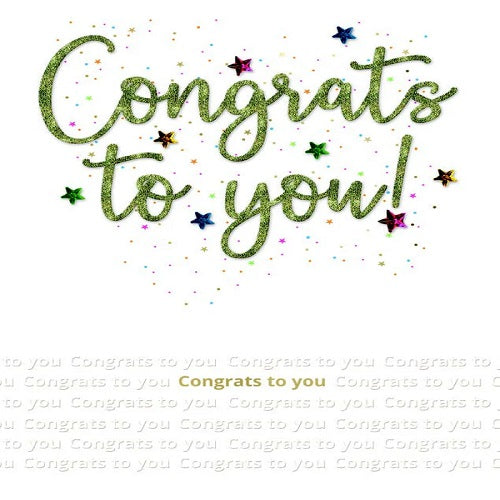 Large Card : Congrats to You!