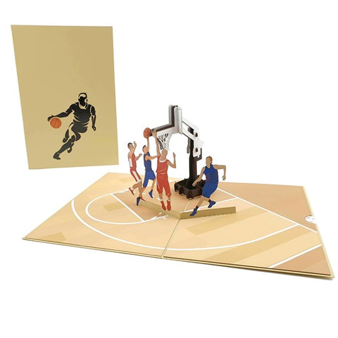 Pop Up Card : Basketball Dunk