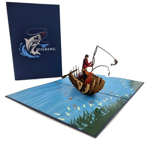 Pop Up Card : Fishing with Dad
