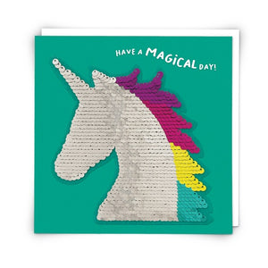 Sequin Card : Unicorn