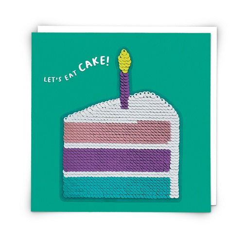 Sequin Card : Cake