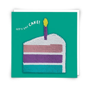 Sequin Card : Cake