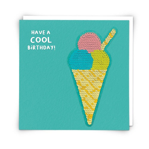 Sequin Card : Ice Cream