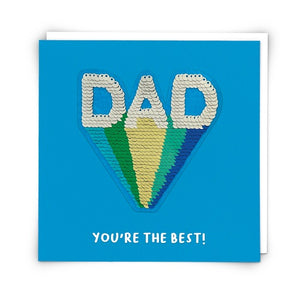 Sequin Card : Dad