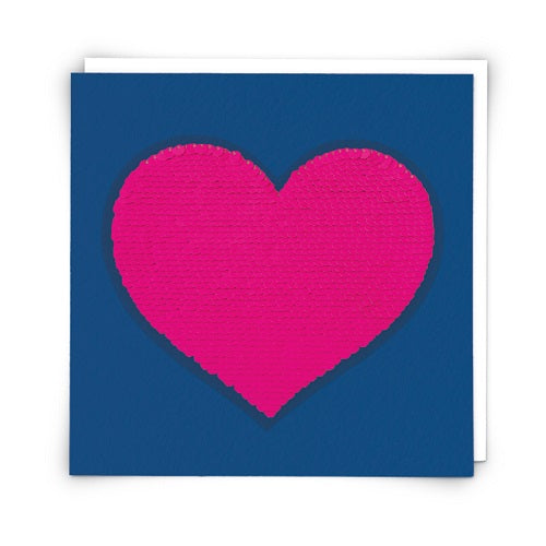Sequin Card : Neon Heart