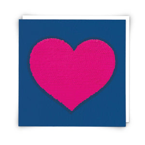 Sequin Card : Neon Heart