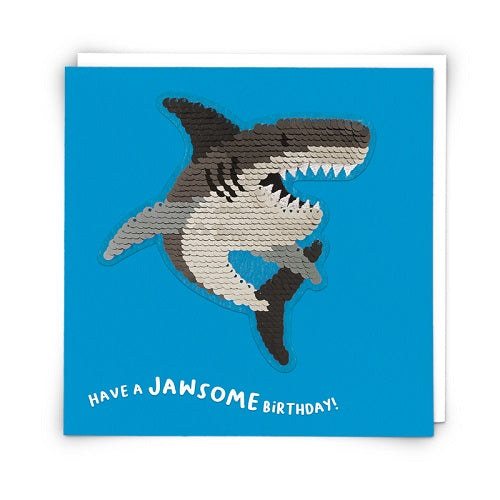 Sequin Card : Shark