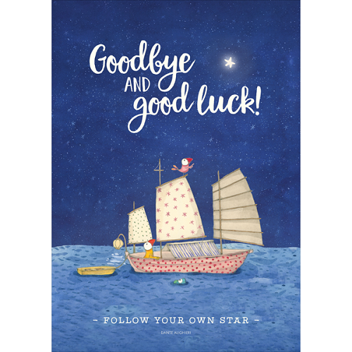 Large Card: Goodbye and Goodluck!