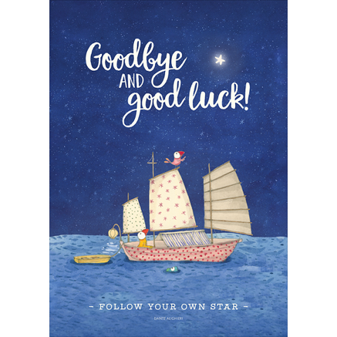 Large Card: Goodbye and Goodluck!