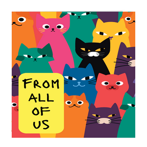 Large Card: From All of Us - Cats