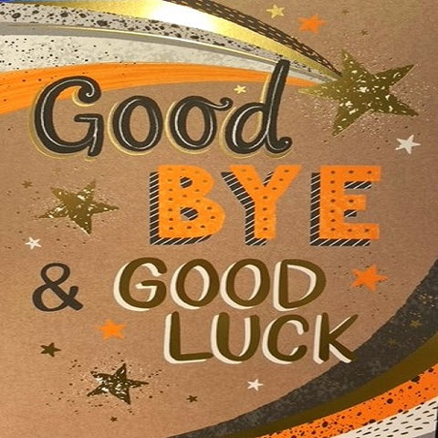 Large Card : Good Bye & Good Luck