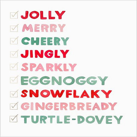 Holiday Checklist