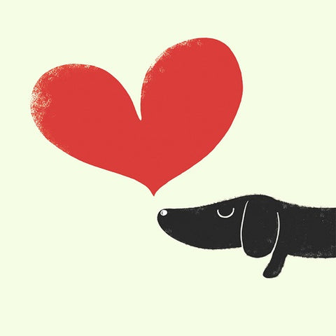 Red Heart & Puppy