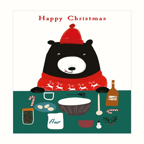 Bear Baking - Happy Christmas
