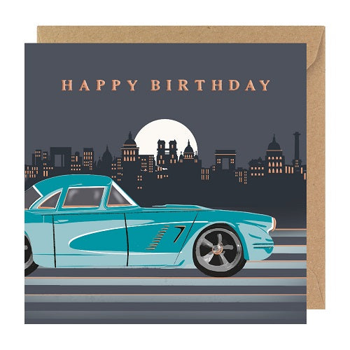 Happy Birthday - Classic Car