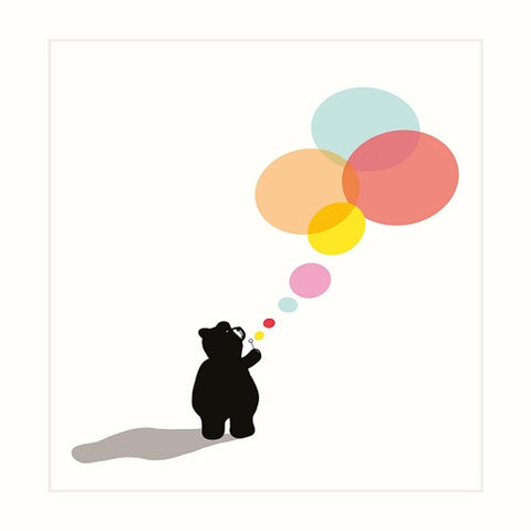 Bear Blowing Bubbles