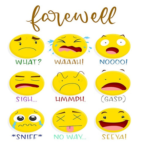 Large Card : Farewell Emojis
