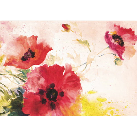 Card Set - Watercolor Poppies