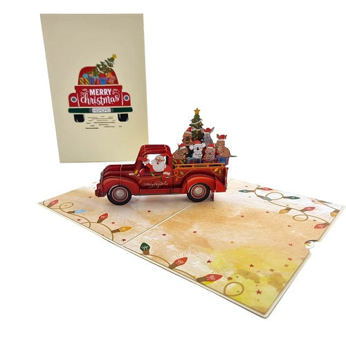 Pop Up Card : Santa's Christmas Ute