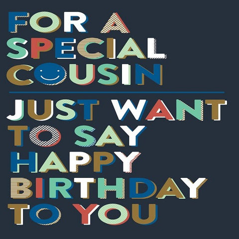 For a Special Cousin