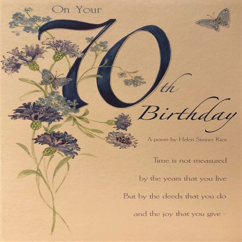 On Your 70th Birthday