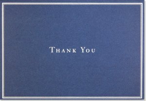 Thank You Card Set - Navy Blue