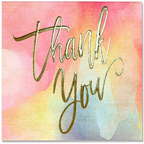 Thank You Card Set - Watercolor Sunset