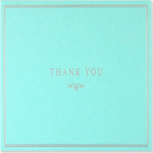 Thank You Card Set - Blue Elegance