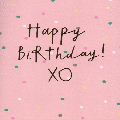 Happy Birthday! XO