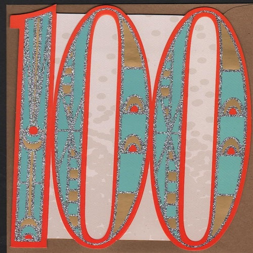 100 - Orange/Blue with Glitter