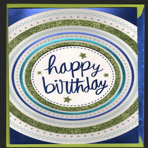 Happy Birthday - Green Circles
