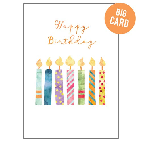 Large Card: Big Birthday Candles