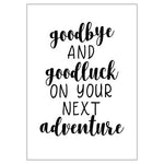 Large Card : Goodbye Adventure