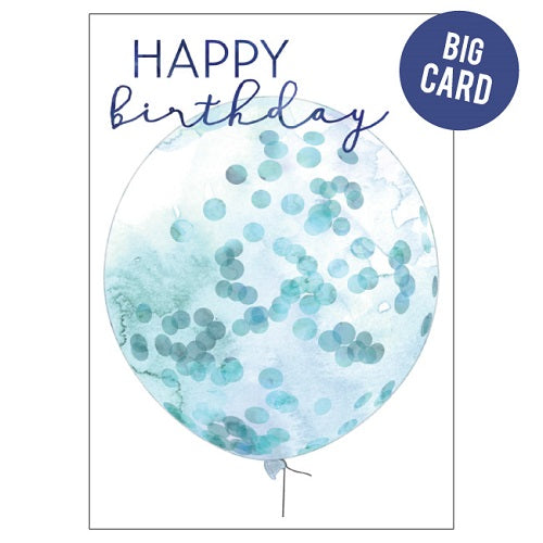 Large Card: Big Confetti Balloon