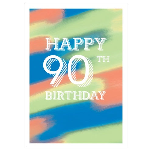 Large Card : Happy 90th Birthday