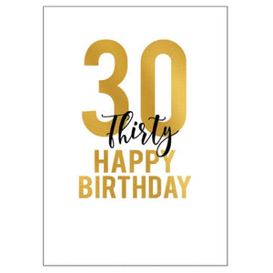 Large Card : 30 Happy Birthday