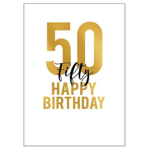 Large Card : 50 Happy Birthday