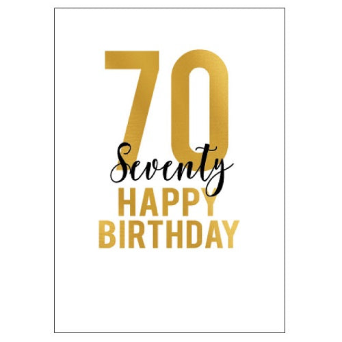 Large Card : 70 Happy Birthday